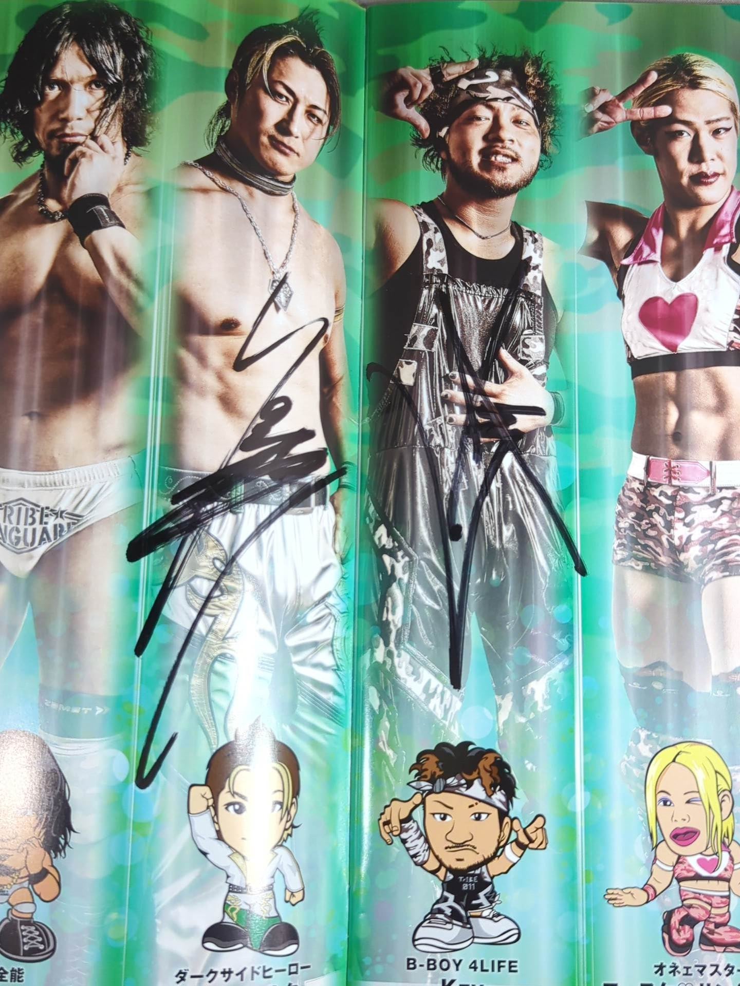 5選手直筆サイン入り】2016ドラゴンゲート オフィシャルパンフレット