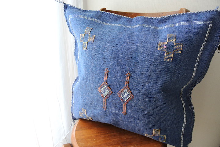 サブラ （カクタスシルク）クッションカバー・ブルー【メール便可】