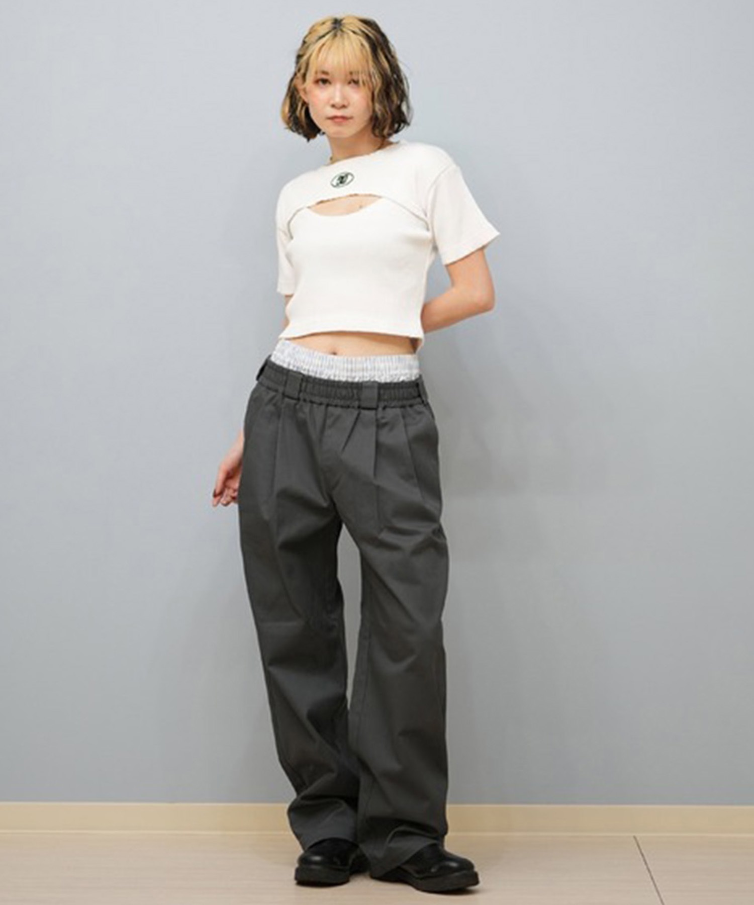 Dickies/ディッキーズ レディース ウエストタグレイヤードチノパンツ