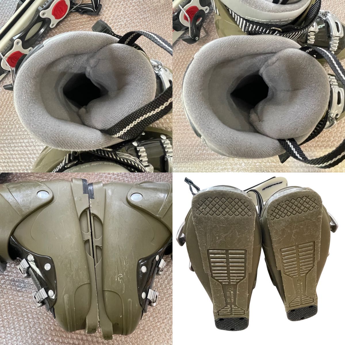 メンズ ショートスキー ファンスキー サロモン3点99cm 26-26 5cm