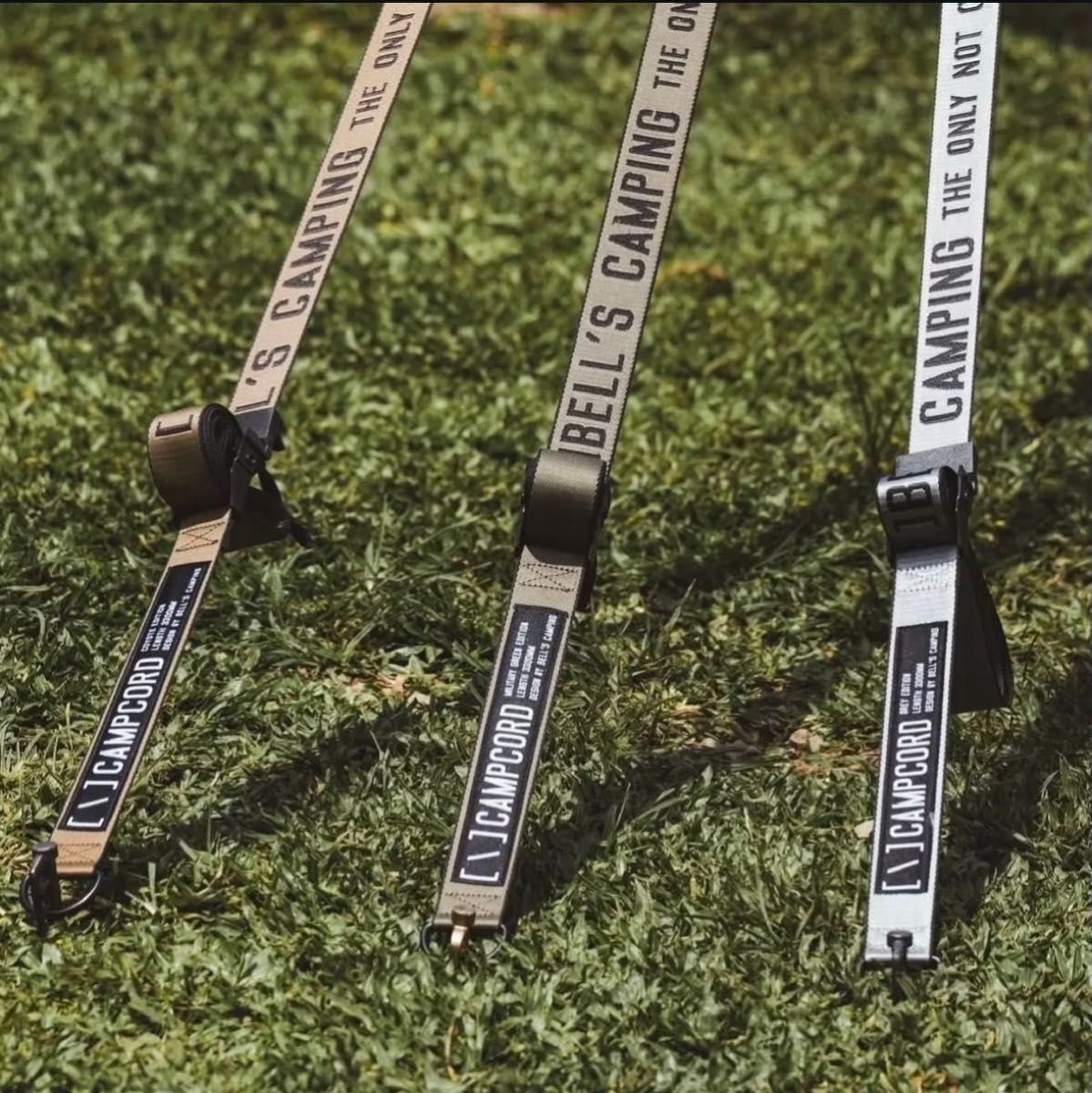 CAMPCORD 機能ガイロープ 台湾ガレージ グレー 2本セット｜Yahoo