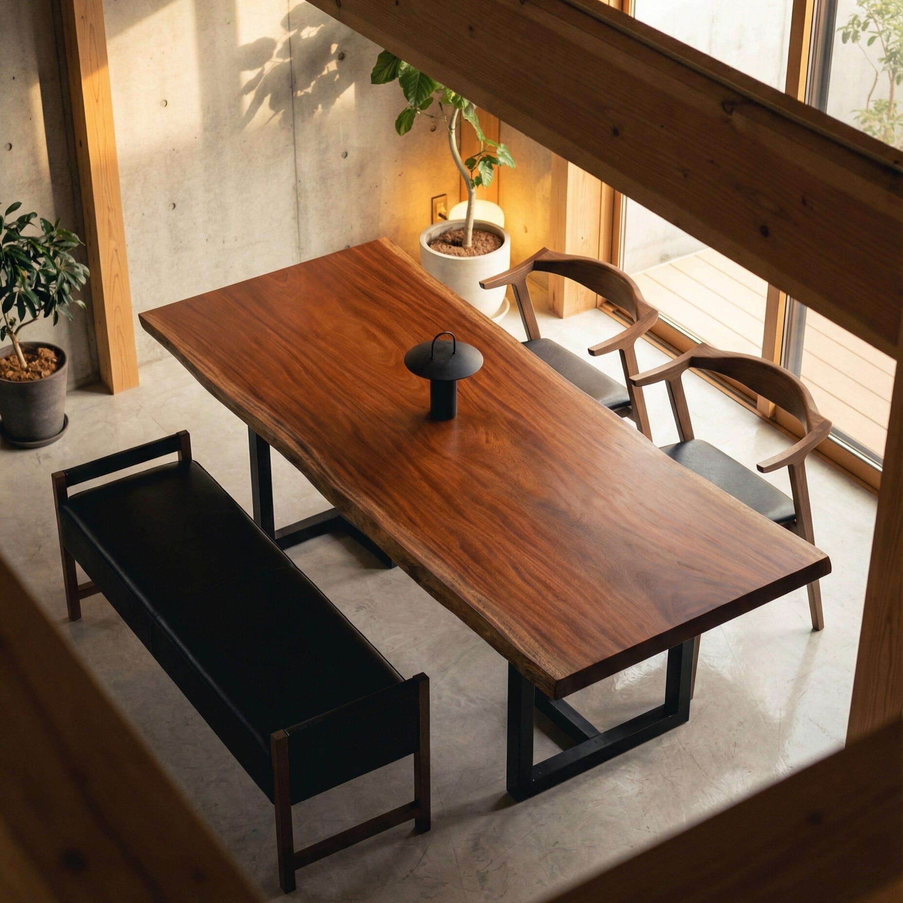 Premium】マホガニー_2000×830-880×60_青山店_テーブル天板/一枚板