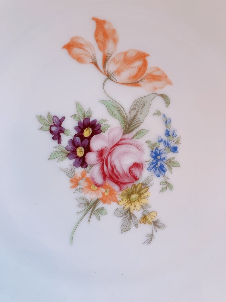 旧チェコスロバキア THUN トゥーン薔薇柄の大皿 | AntiqueRose