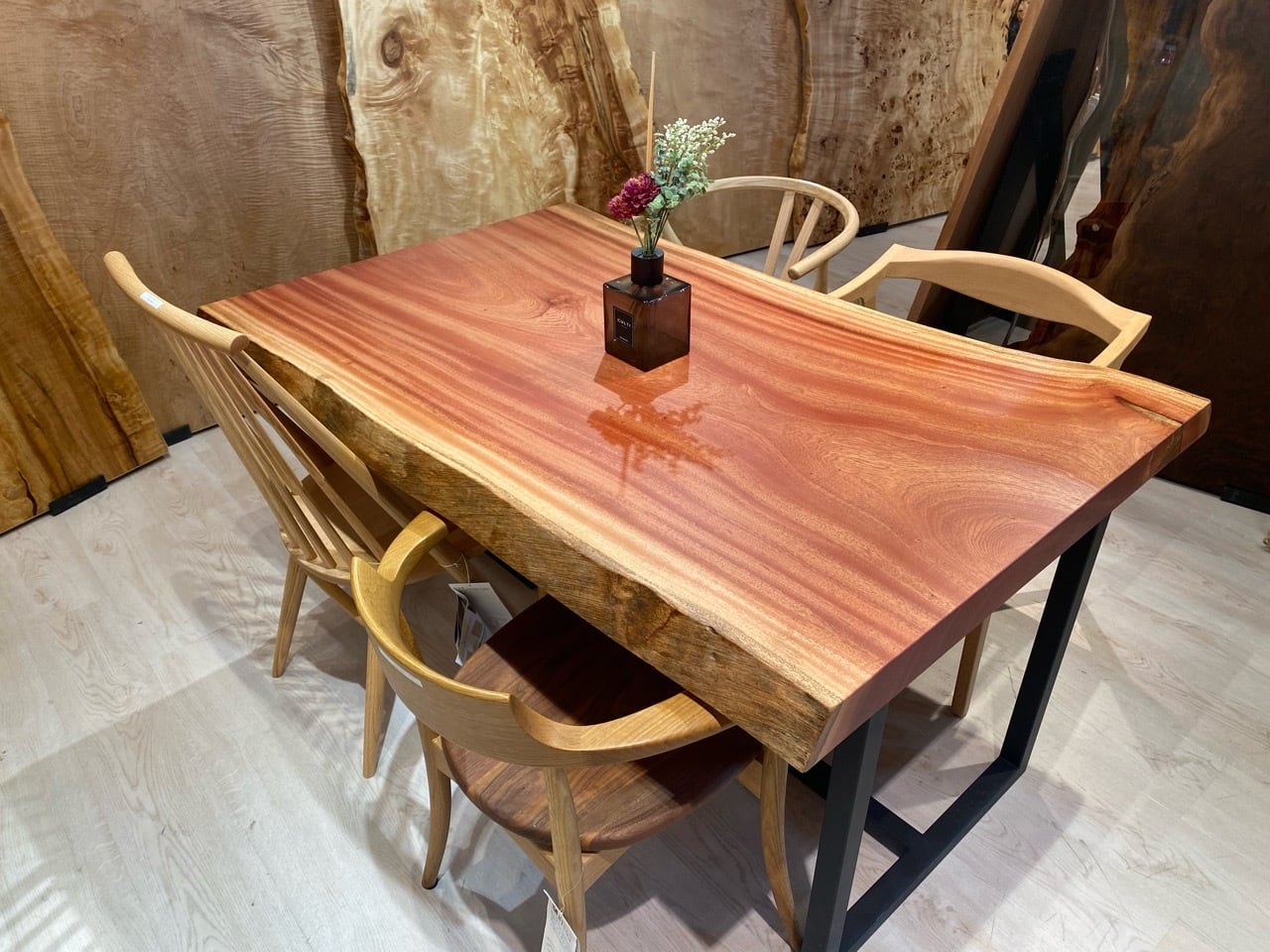 マホガニー_1400×880-910×67_青山店_テーブル天板/一枚板 231558-2