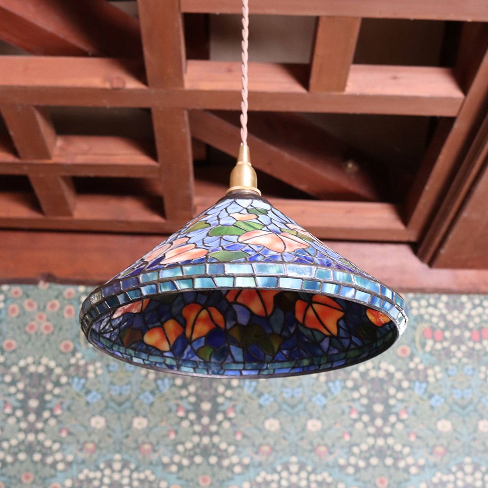 ステンドグラス シェード IVY (Ten Light)【灯具C】 JJ1-SL346