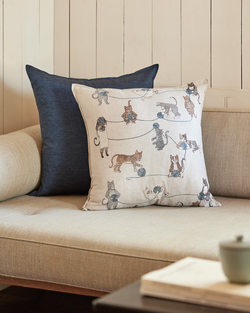 Playful Cats Pillow | Coral & Tusk