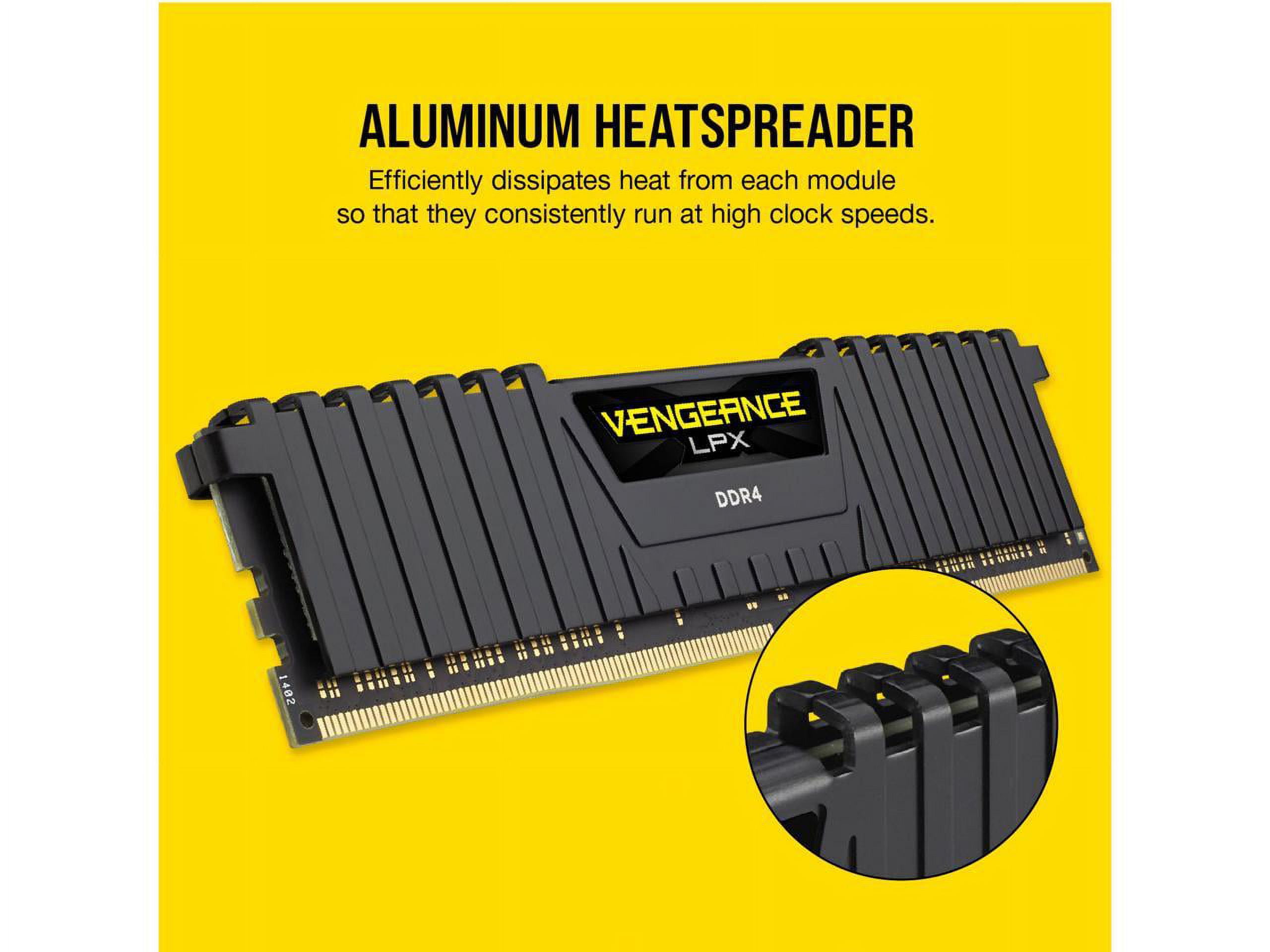 Corsair 32GB DDR4 3200MHz RAM Kit, 288-Pin DIMM, Aluminum