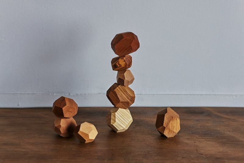 A4（エーヨン）のtumi-isi／ツミイシ 木製ブロック ミニ 世界の広葉樹