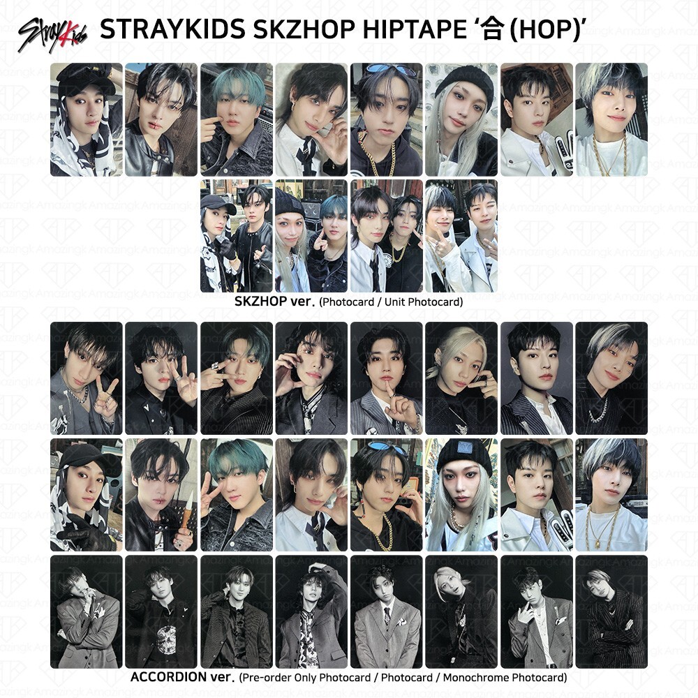 Stray Kids SKZHOP HIPTAPE 合 HOP Accordion Official Photocard Unit