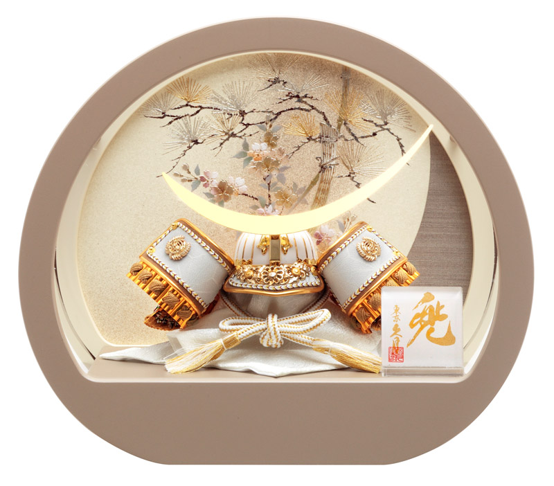 楽天市場】五月人形 久月 コンパクト 兜ケース飾り 兜飾り 8号兜 取付