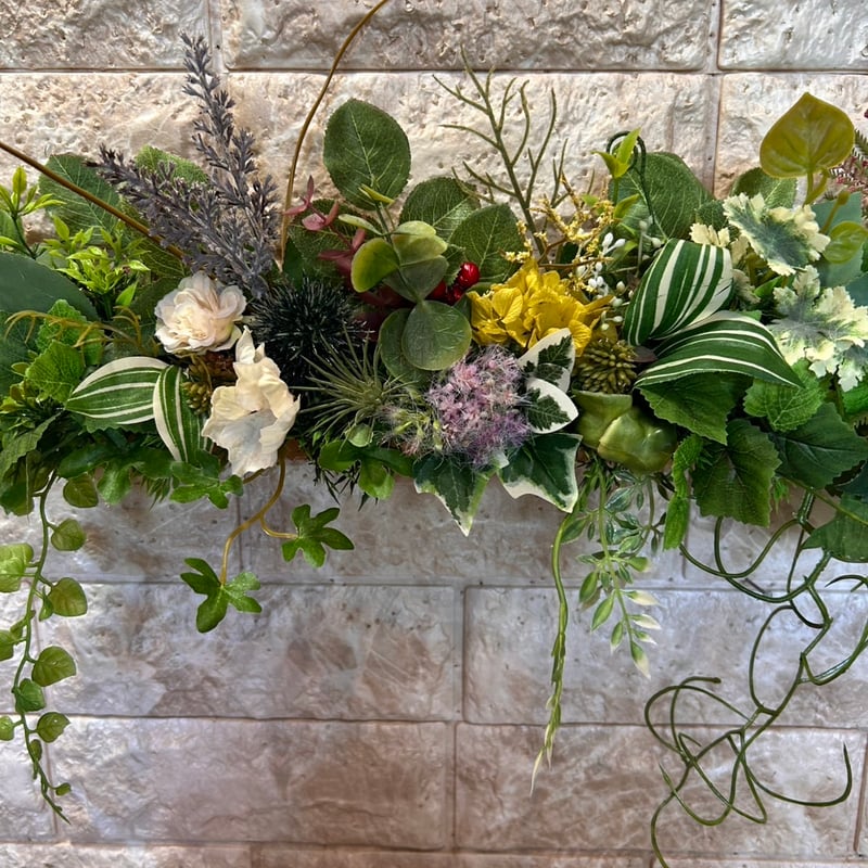 光触媒 人工観葉植物 ウォールグリーン フェイクグリーン 壁掛け30477