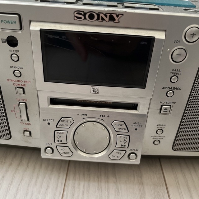 SONY - SONY MD・CDラジカセ ジャンク品 CDが聴けません リモコン使用