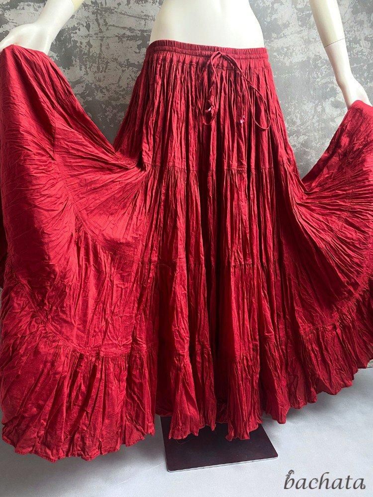 ベリーダンス 25ヤード・ジプシースカート ソリッドカラー FCBDにも 全