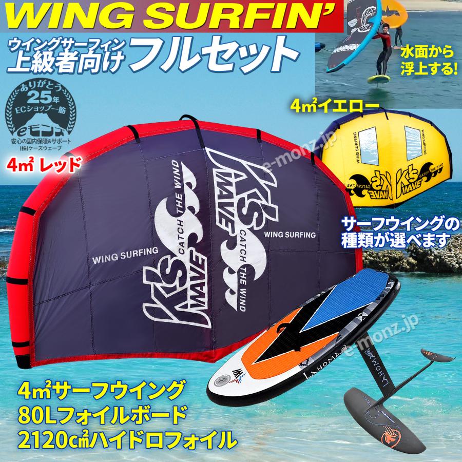 ウイングサーフィン 80Lセット 上級者 【 3点フルセット 】 4平米