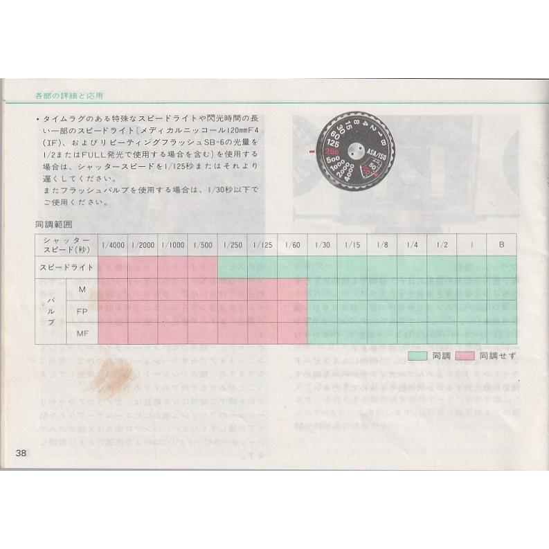 ニコン（Nikon） NIKON New FM2 の 取扱説明書/オリジナル版(中古