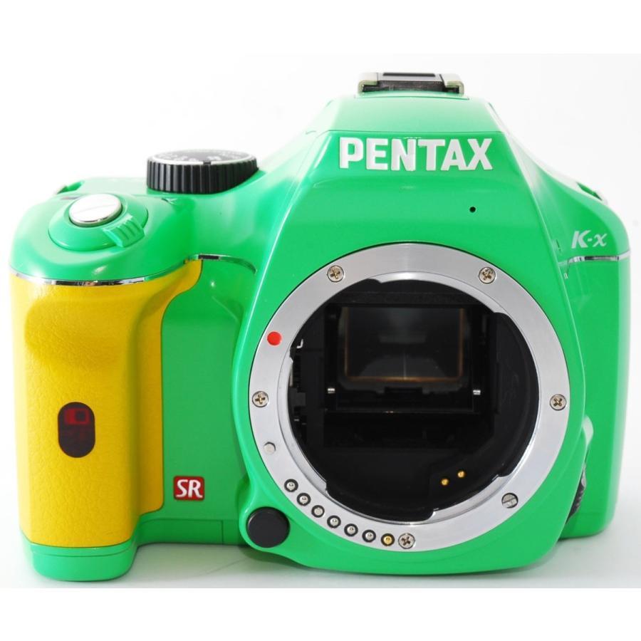 ペンタックス デジタル一眼 中古 スマホに送れる PENTAX K-X グリーン