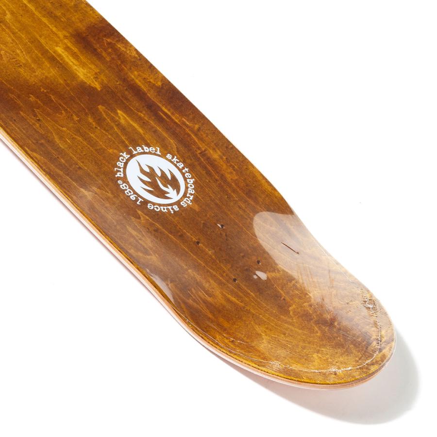 ブラックレーベル 9.0インチ スケボー デッキ エッグシェイプ BLACK