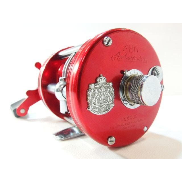アブ ABU アンバサダー 6000 赤 右巻き ベイトリール オールドアブ