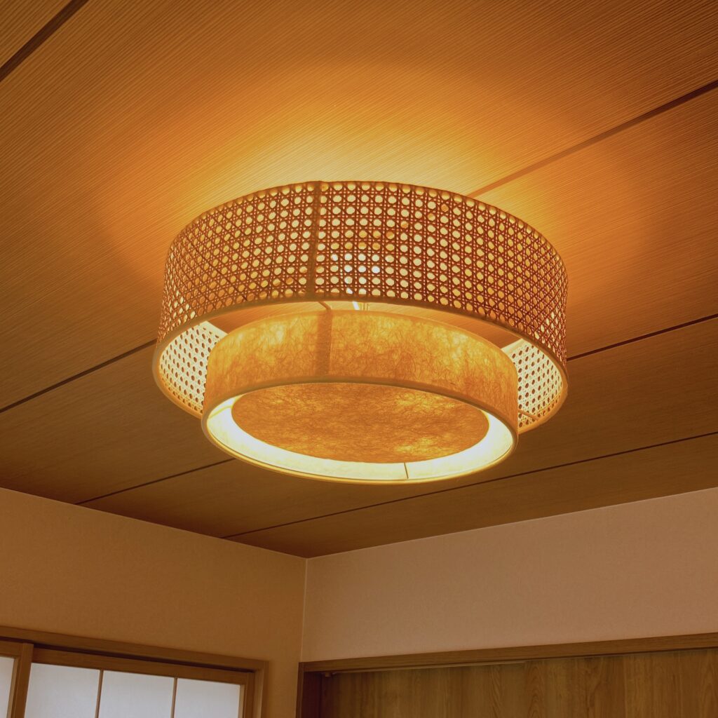 DAFNE CEILING LAMP｜和室にぴったりの照明を取り入れました | LEE