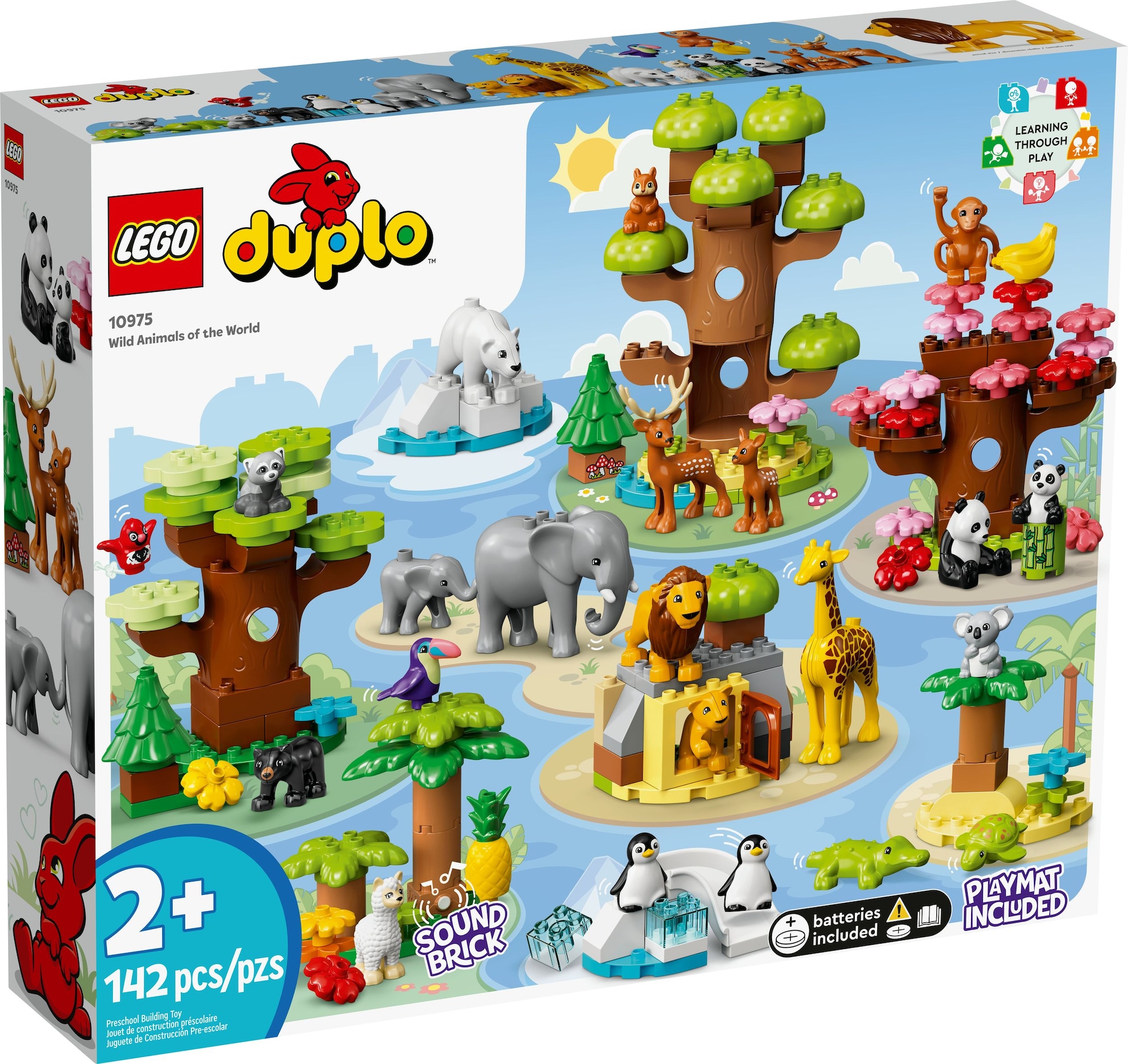 LEGO® DUPLO® Wild Animals of the World - 10975, 142-pcs, Ages 2+