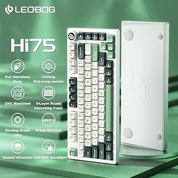 Amazon.co.jp: LEOBOG Hi75 ゲーミングキーボード 有線 75%メカニカル