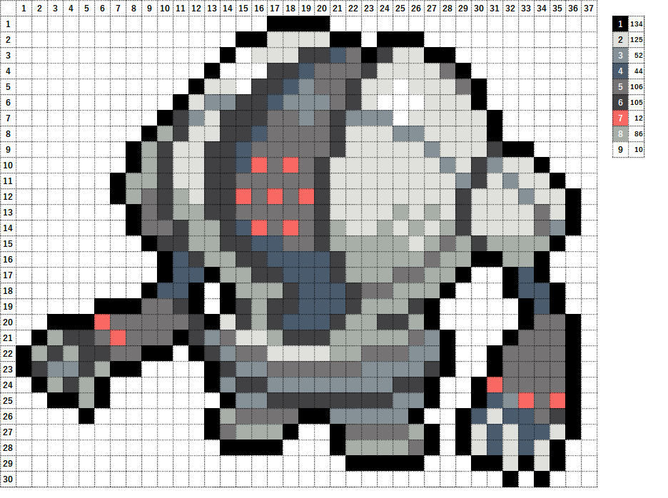 ポケモン】レジスチルの作り方【アイロンビーズ簡単図案】 | なやここ