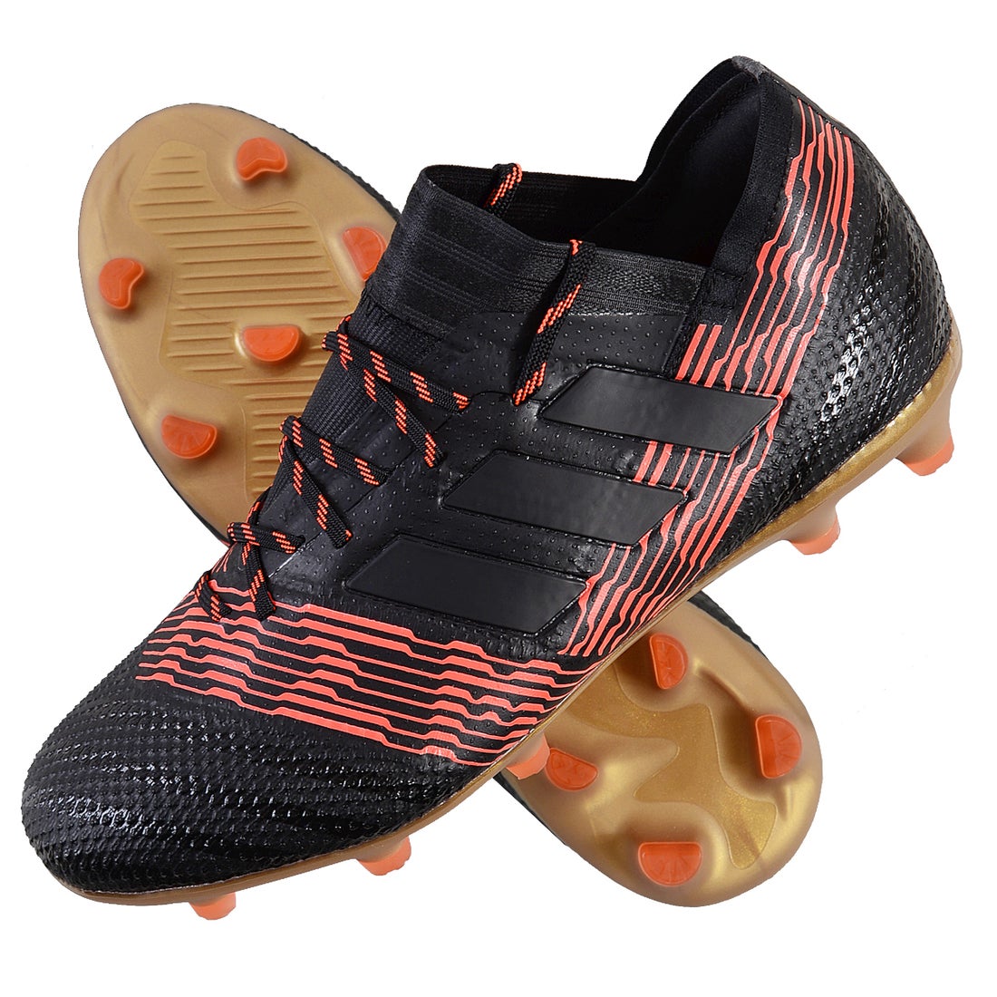 adidas アディダス ネメシス 17.1 FG/AG ジュニア(ブラック×レッド