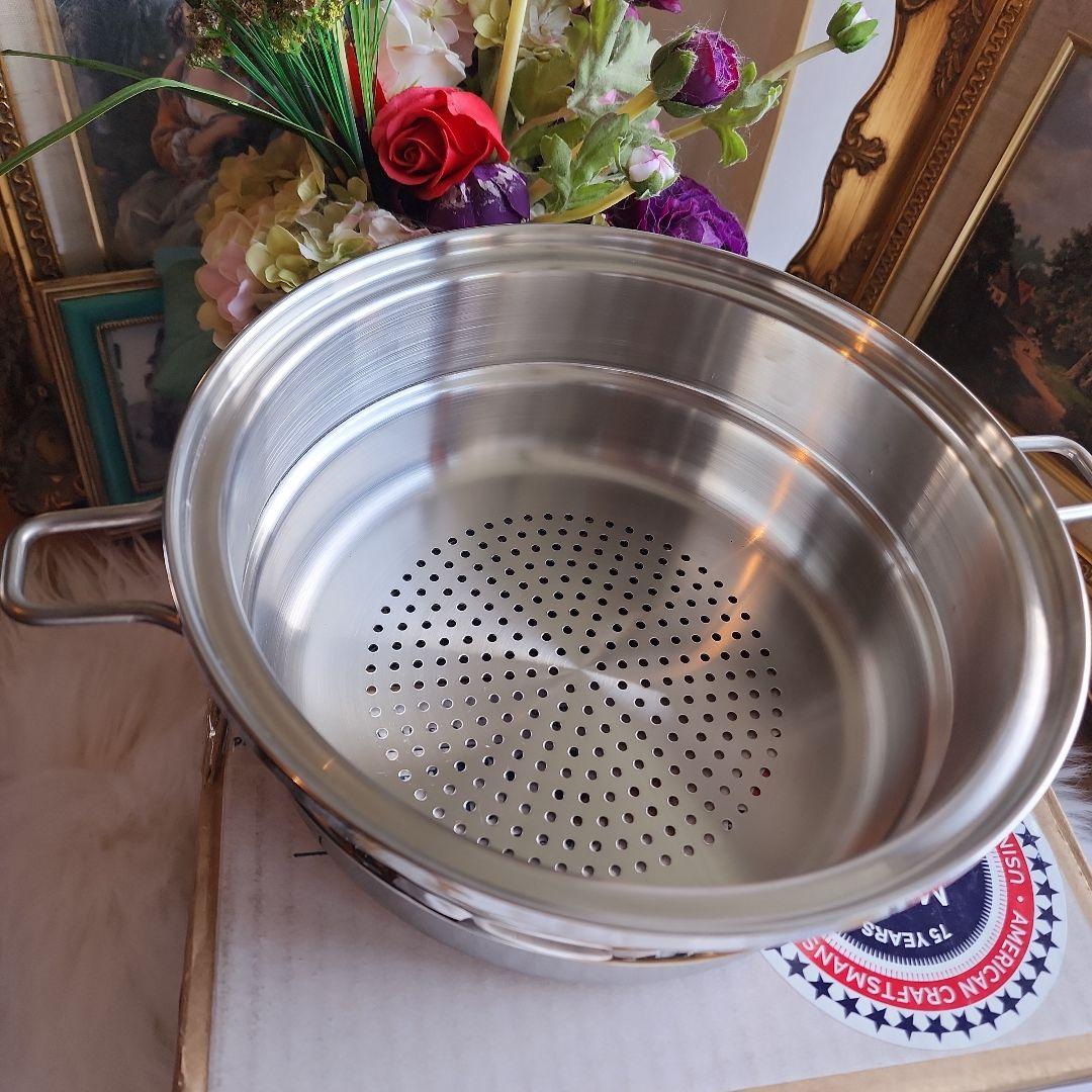 Saladmaster ステンレススチール蒸し器 中型 steam-rack_top.jpg