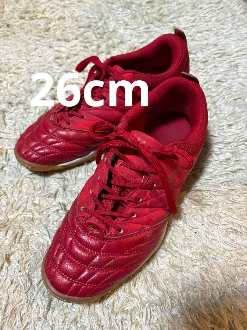 ATHLETA アスレタ フットサルシューズ 赤　26 ATHLETA（アスレタ） O-Rei Futsal Rodrigo レッド 【ATHLETA|アスレタ