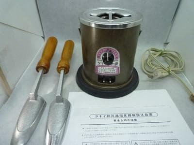 やんちゃん。　タキイ　電化鏝　和裁こて　和裁コテ　　鏝２本付 新品完全未使用 タキイ和裁電化鏝 和裁コテ 和裁こて タキイ製 鏝2本