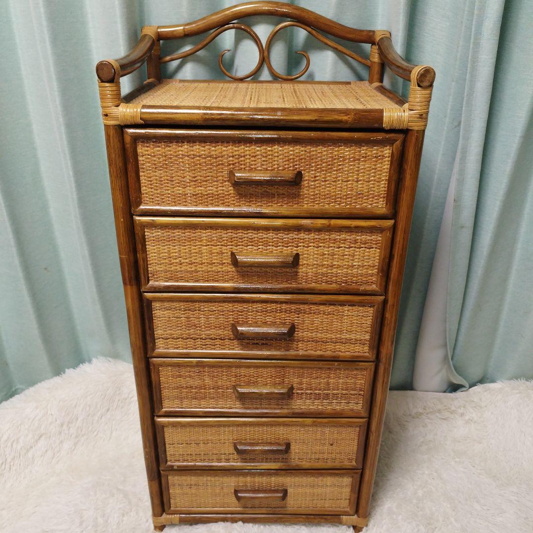 レトロ　ラック　6段　箪笥　チェスト 楽天市場】チェスト W600 D400 H950 ARLE 大川家具 国産 日本製 6段