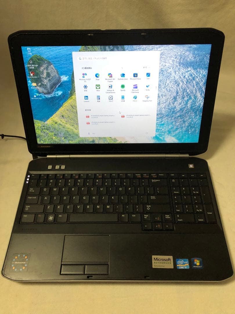 Windowsノート本体 DELL Latitude E5520 Corei5 8GB 250GB Dell Latitude E5520 15.6