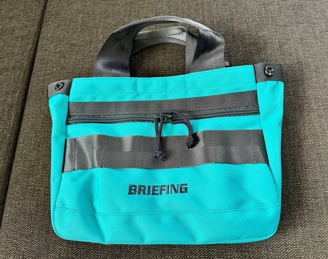 BRIEFING☆アクアミントブルー☆カートートバッグ☆T＆Co.ブルー極美品！ BRIEFING☆アクアミントブルー☆カートートバッグ☆T＆Co.ブルー極美品