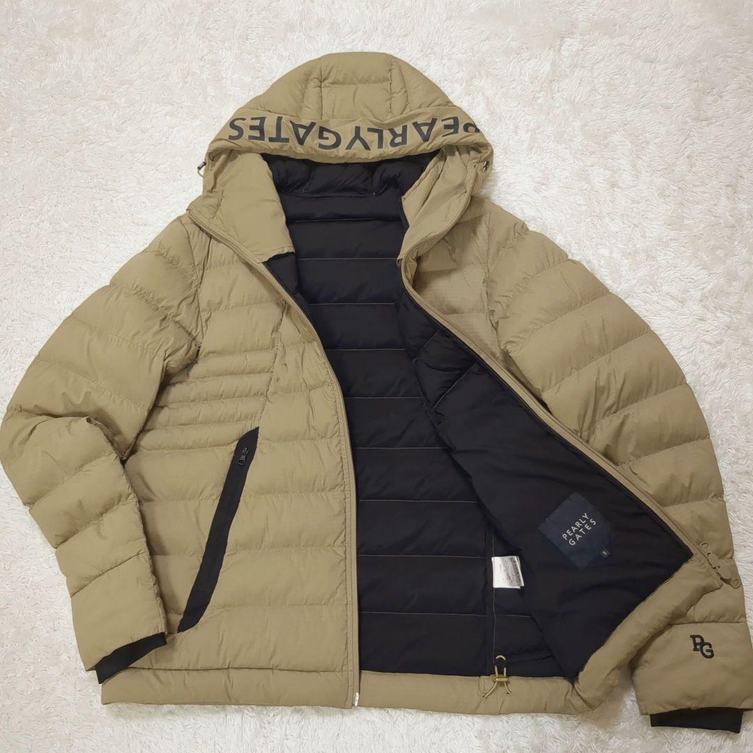 パーリーゲイツ セットアップ ストレッチ 中綿 ビッグロゴ ベージュ