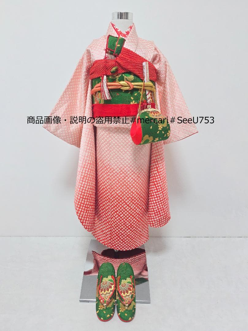 七五三　7歳　正絹　総絞り　着物　セット　女の子 *c76 楽天市場】【レンタル】 七五三 レンタル 七五三着物 7歳 女の子 115cm