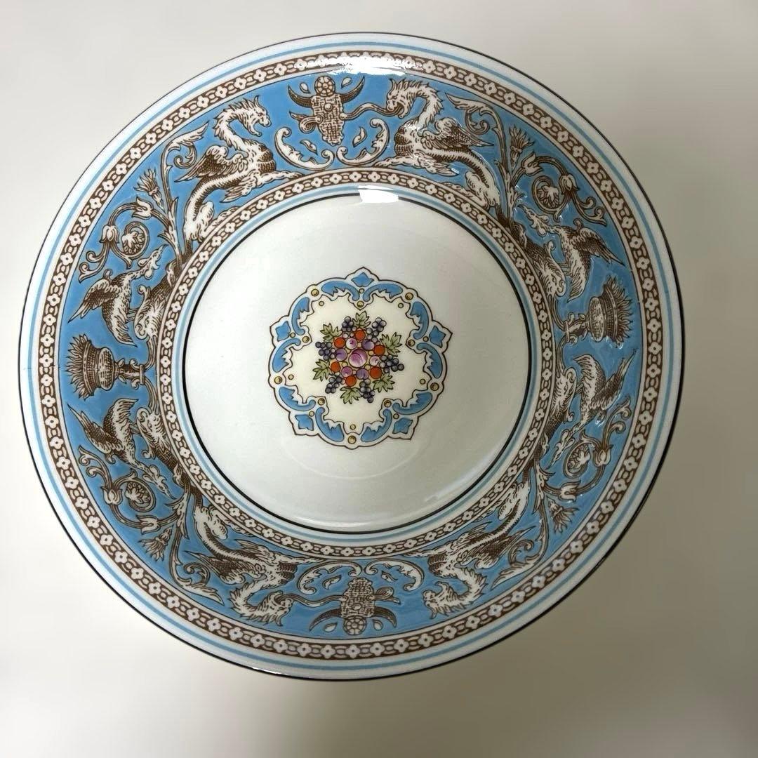 未使用品】ウェッジウッド フロレンティーンターコイズ サラダソーサー