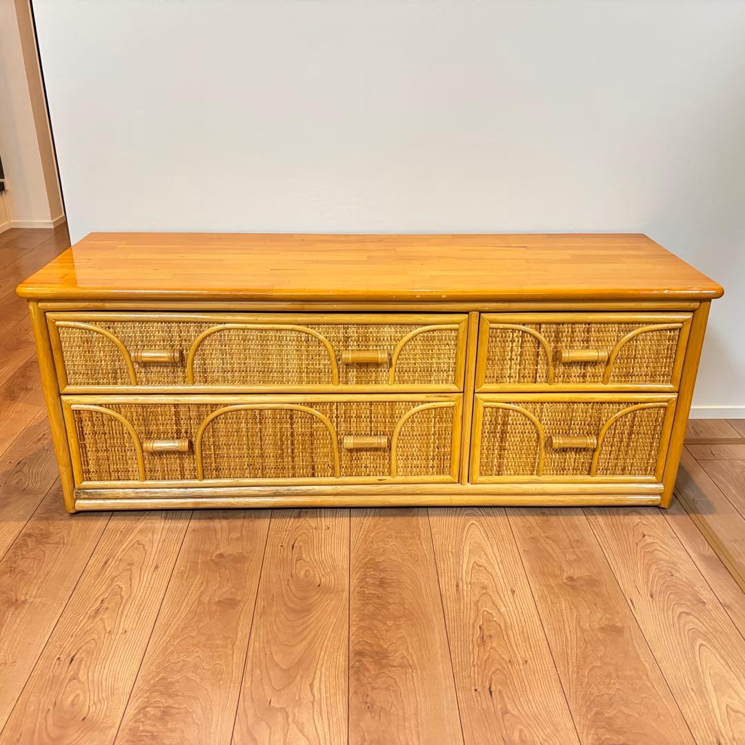早い者勝ち‼️ラタン サイドボード チェスト 籘 横幅120cn 楽天市場】【脚の取り付けが必要】【5年保証】チェスト リビング 収納