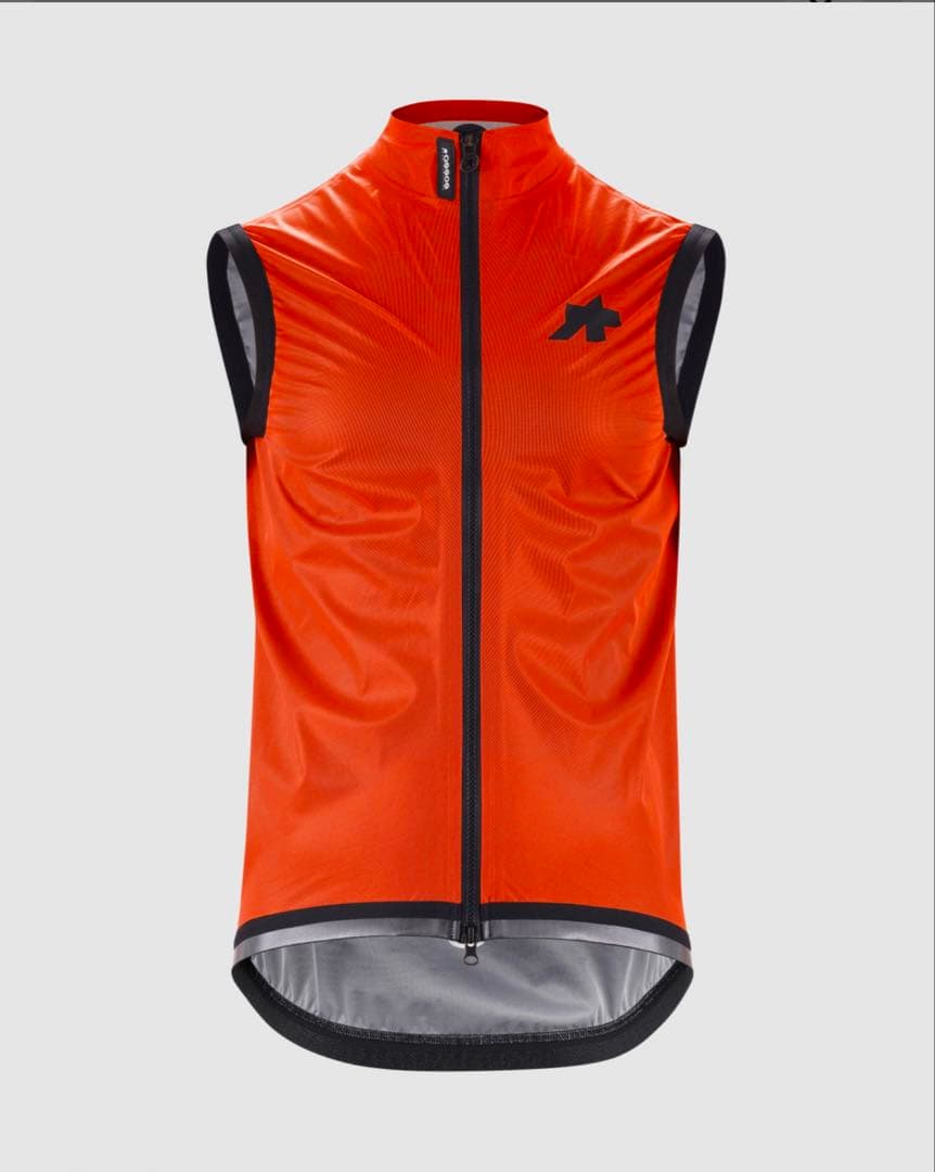 ASSOS EQUIPE RS RAIN VEST S9 オレンジ　S EQUIPE RS Rain Vest S9, Propeller Orange » ASSOS Of Switzerland