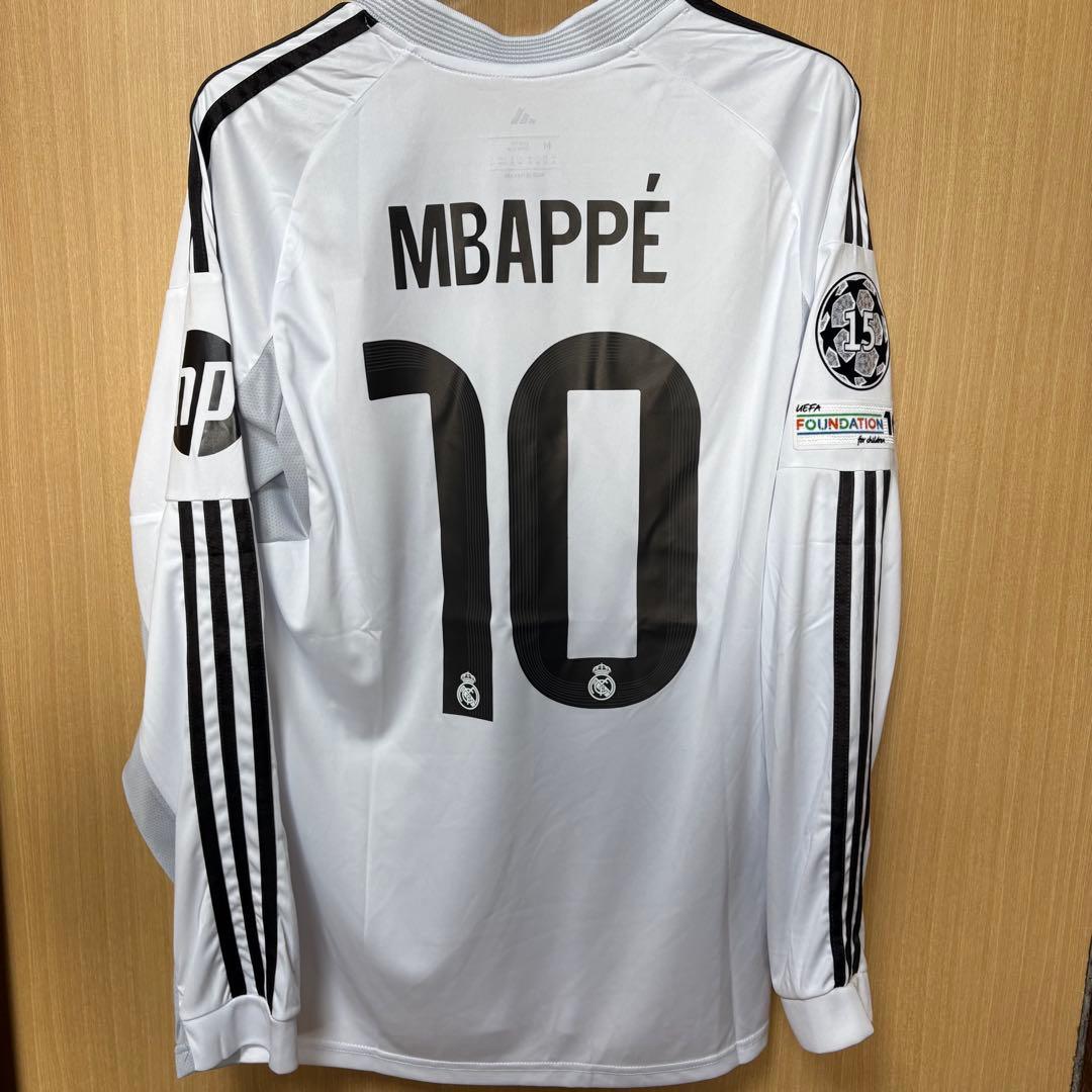 レアルマドリード 25-26 ホーム 長袖 ユニフォーム No.10 エンバペ adidas（アディダス） ○レアルマドリード 25-26 ホーム 長袖