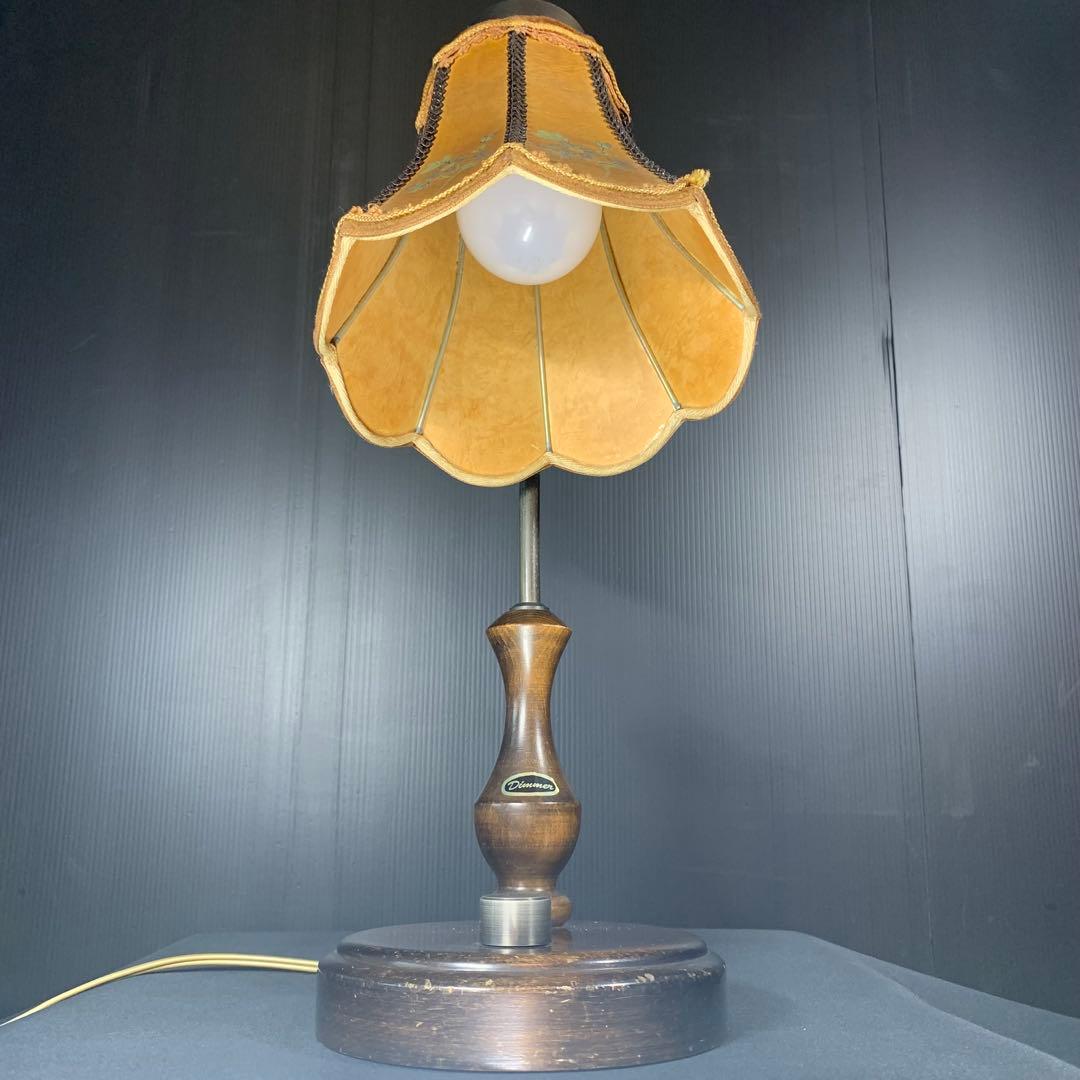 新日本照明 dimmer アンティーク 卓上ランプ スタンドライト 昭和