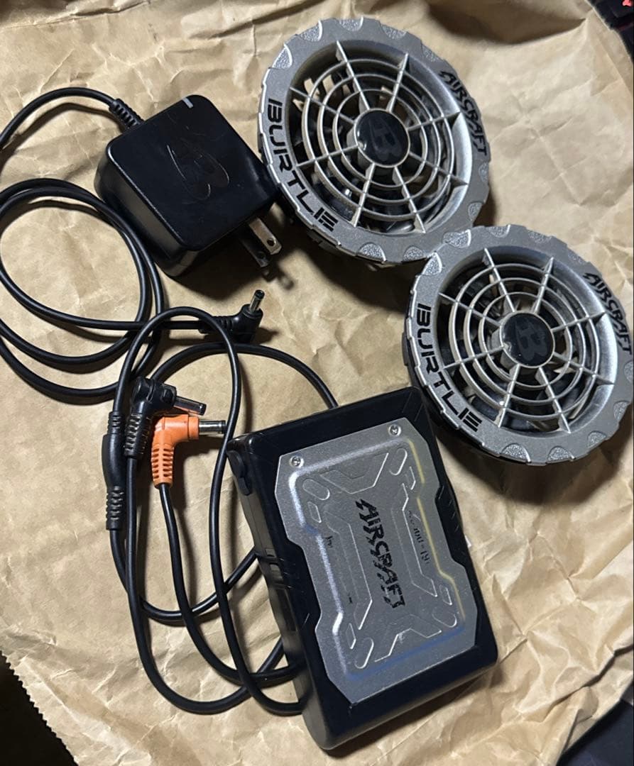 バートル BURTLE エアークラフト 19V バッテリー＆ファンユニットセット バートル BURTLE エアークラフト 19v ファン、バッテリーセット 空調服