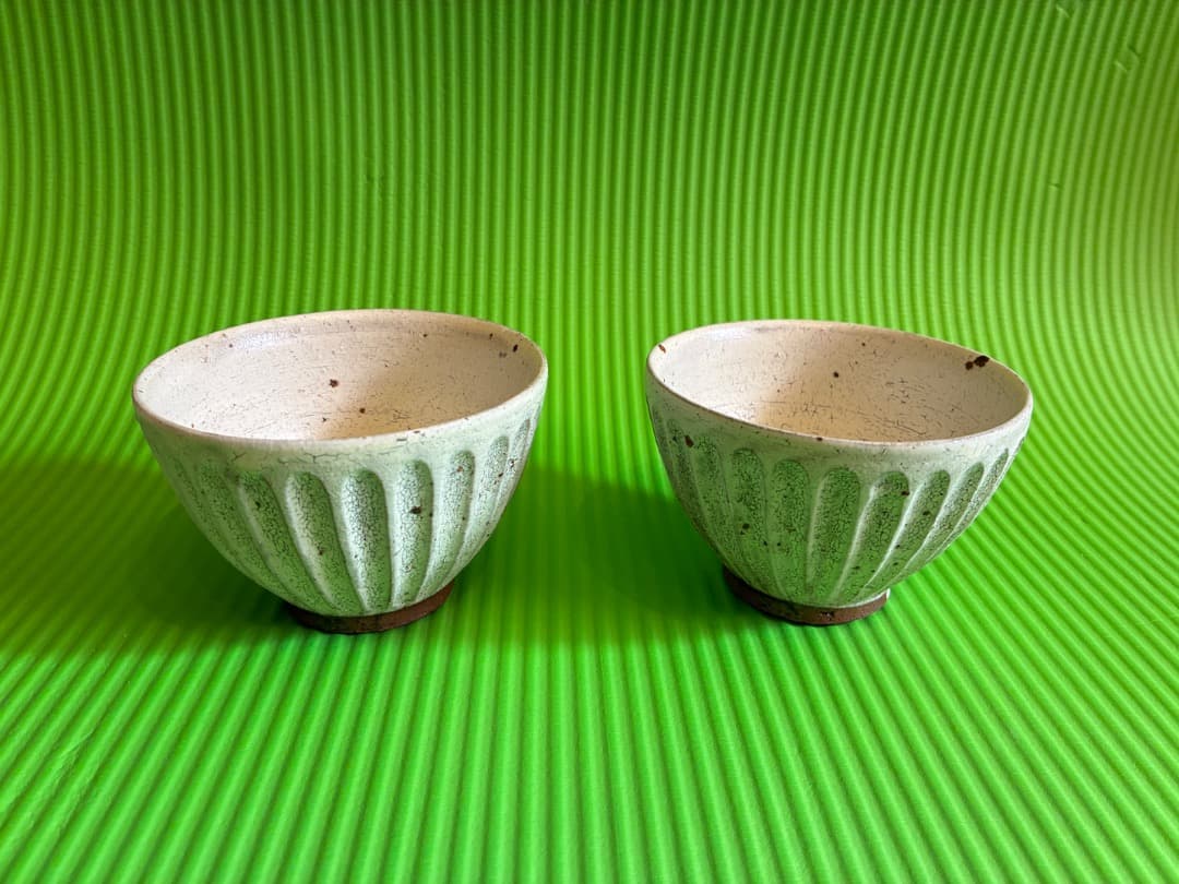 余宮隆　白しのぎカフェオレボウル　2点セット