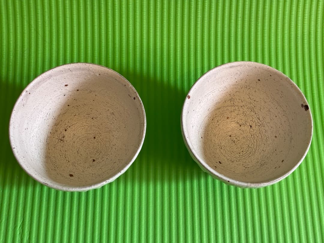 余宮隆　白しのぎカフェオレボウル　2点セット