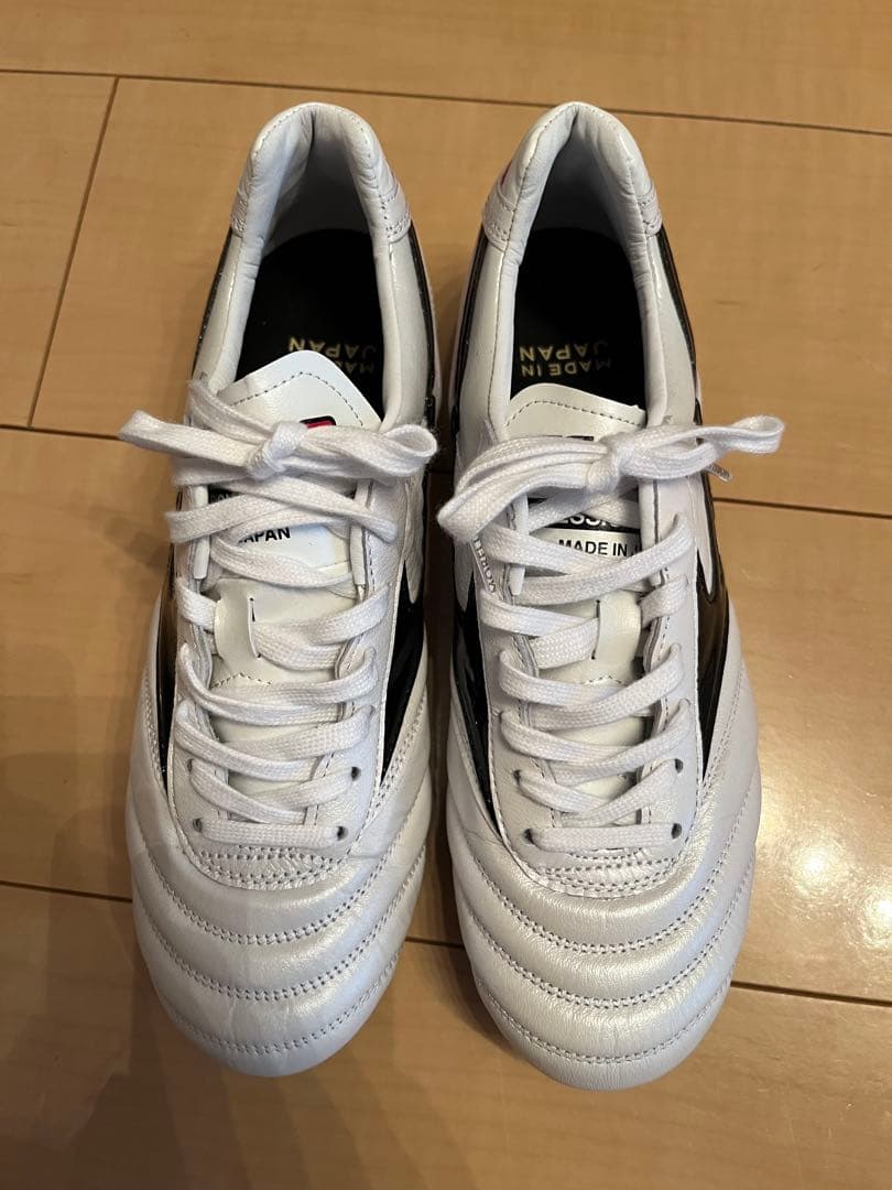 ねっち Mizuno Morelia II サッカースパイク ホワイト MIZUNO ミズノ モレリア 2 JAPAN(ホワイト×ゴールド) P1GA260150