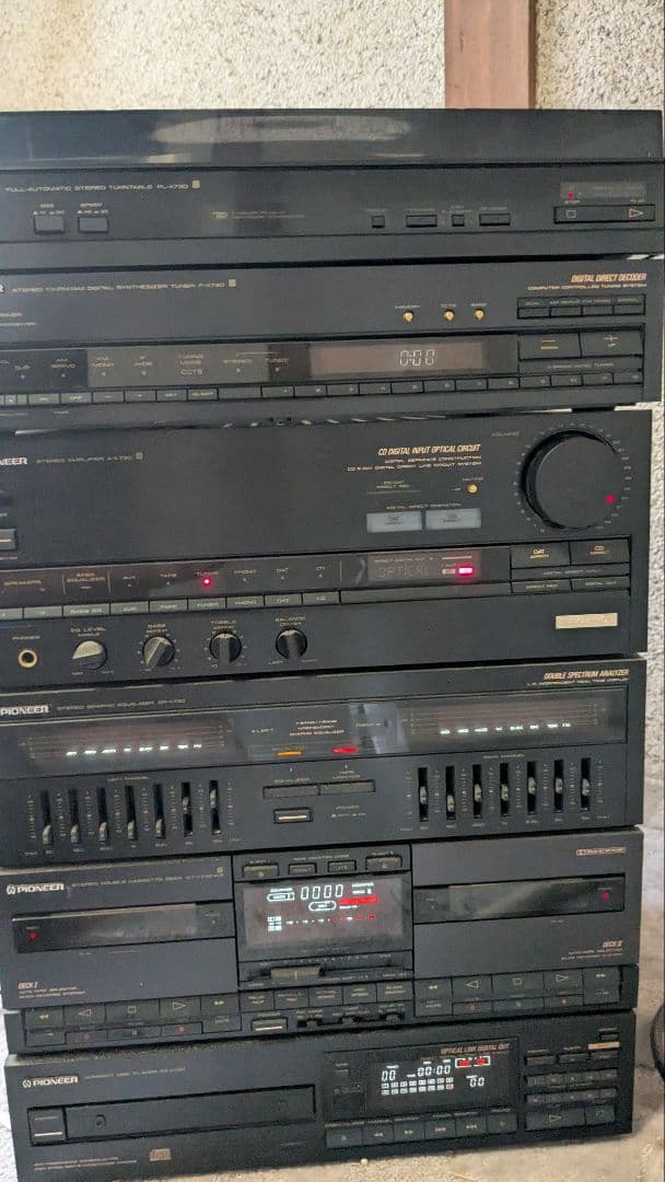 PIONEER パイオニア システムコンポ　PL-X730 F-X730など PIONEER パイオニア システムコンポ PL-X730 F-X730など - メルカリ