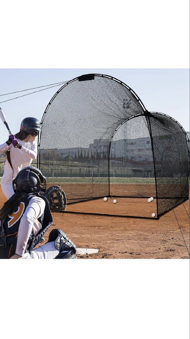 バッティングゲージ ネット 野球 フェンス KB-4063 バッティングケージD型 送料ランク(お