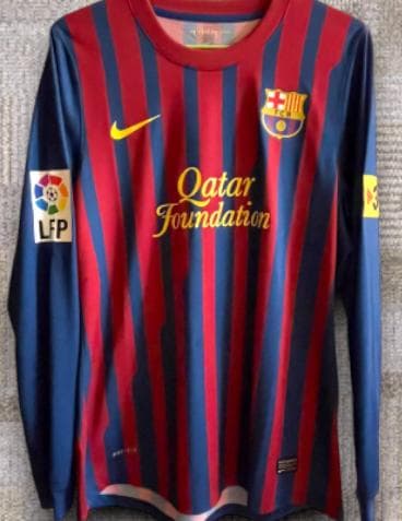 11/12 バルセロナ ホーム 長袖 ユニフォーム 3番 ピケ NIKE FCバルセロナ 11/12 ユニフォーム ホーム 長袖 419878 486 代表