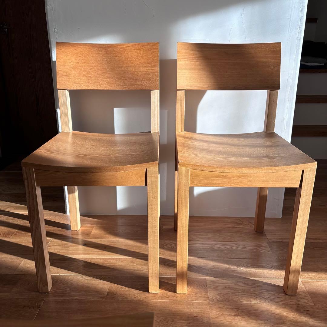 unico ウニコ ダイニング チェア 2脚 HUTTE ヒュッテ unico ウニコ HUTTE ヒュッテ アッシュ材 ダイニングチェア 2脚セット