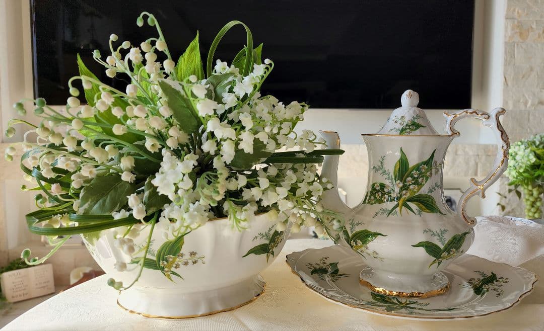 超希少 ハマースレイ すずらん 特大ボウル 盛り皿 ビンテージ アンティーク 超希少 ハマースレイ すずらん 特大ボウル 盛り皿 ビンテージ