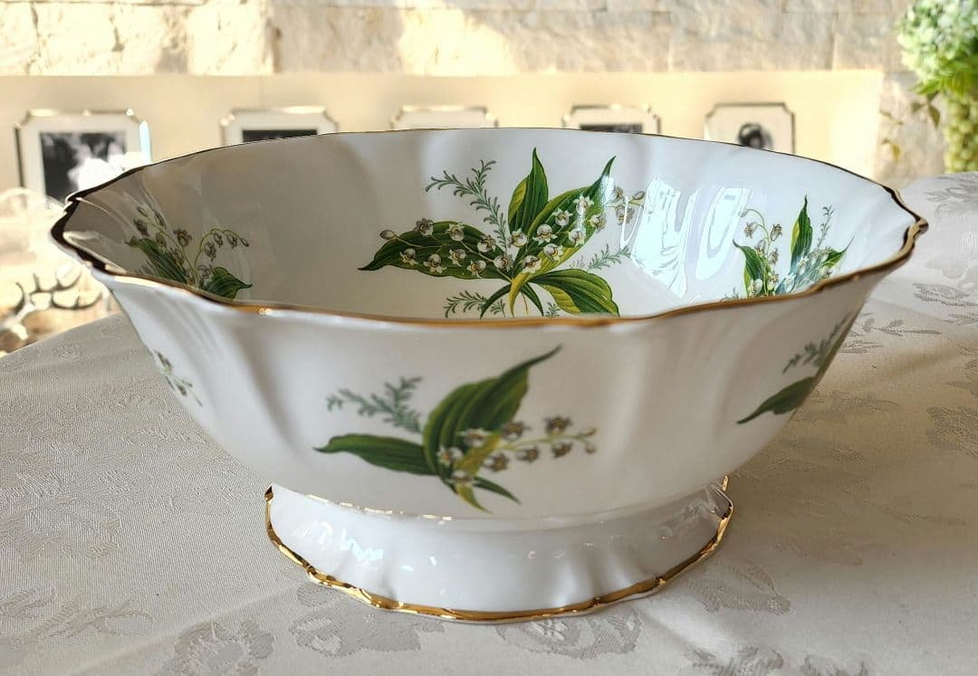 超希少 ハマースレイ すずらん 特大ボウル 盛り皿 ビンテージ